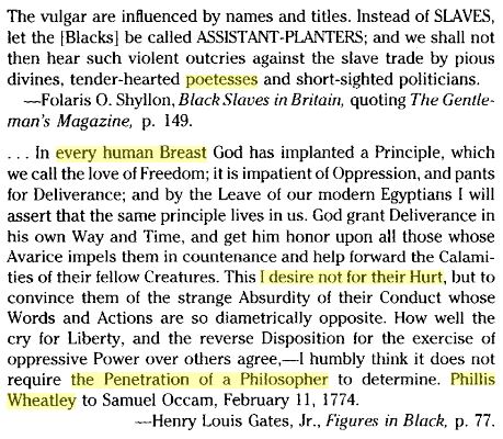 Phillis.Wheatley.qtd.Moira.Ferguson.page113.book.Subject.to.Others